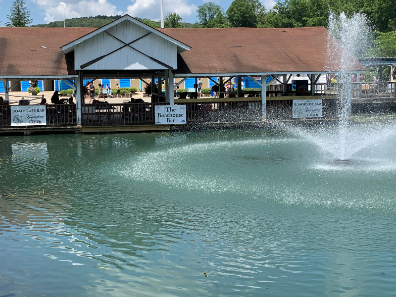 Pond outside of Boathouse Bar