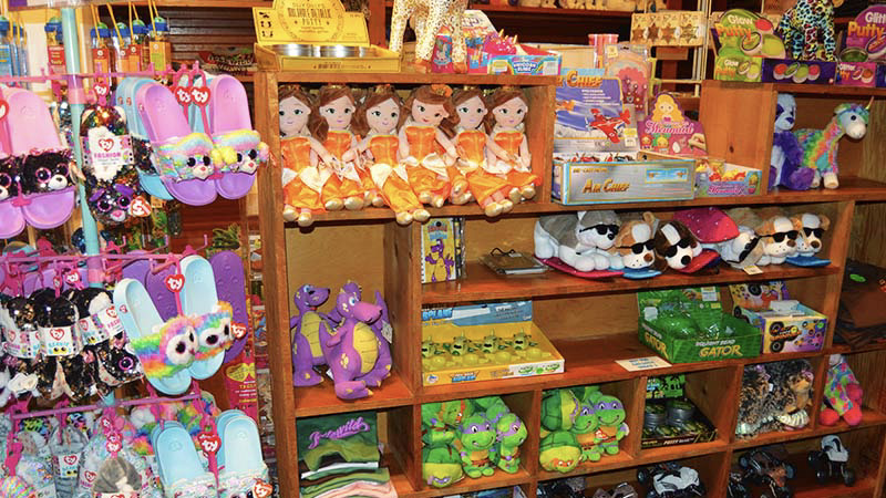 Stuffed animals shows sold in store