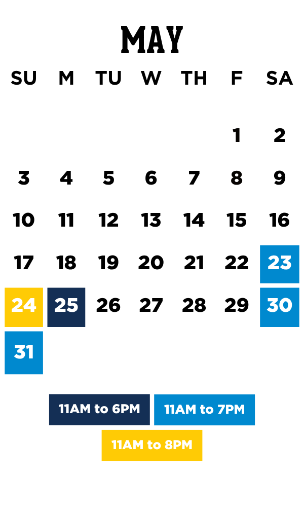 2026 Calendar Months - IDWMay25